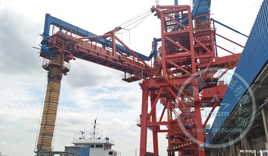 中标一台1200t/h水泥螺旋卸船机(图2) 中标一台1200t/h水泥螺旋卸船机(图2)